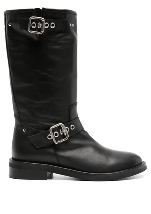 Via Roma 15 Malibu mid-calf leather boots - Black