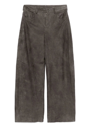 Salvatore Santoro leather trousers - Grey