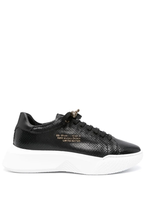 Giuliano Galiano Python leather sneakers - Black
