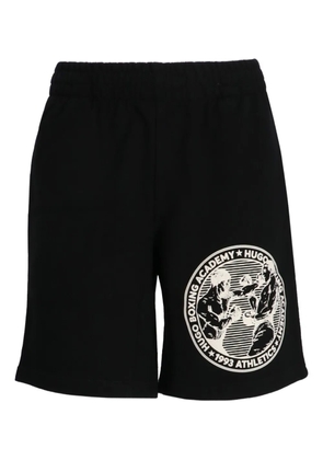 HUGO cotton logo shorts - Black