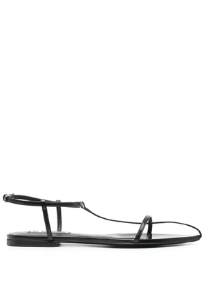 Jil Sander caged leather sandals - Black
