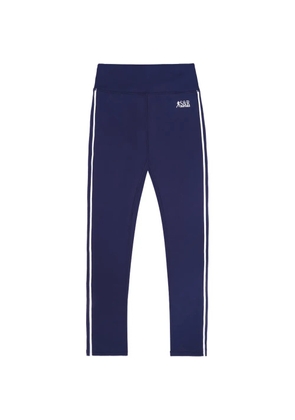 Sporty & Rich SR Runner stripe-detail leggings - Blue