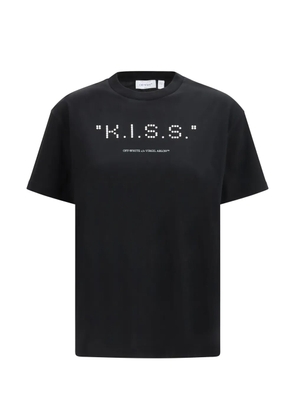 Off-White slogan-print T-shirt - Black
