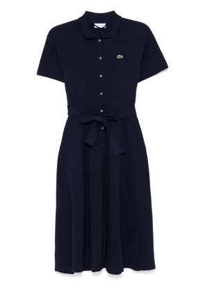 Lacoste mini-piqué polo dress - Blue