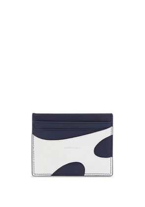 Ferragamo cut-out leather cardholder - White