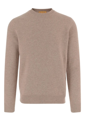 Guest In Residence crew-neck ribbed-hem cashmere sweater - Neutrals