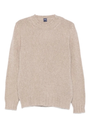Fedeli crew-neck sweater - Brown