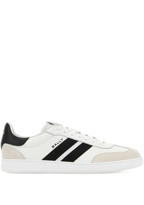 Bally Retro Crest leather stripe sneakers - White