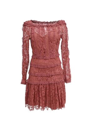 ZIMMERMANN lace ruffle mini dress - Pink