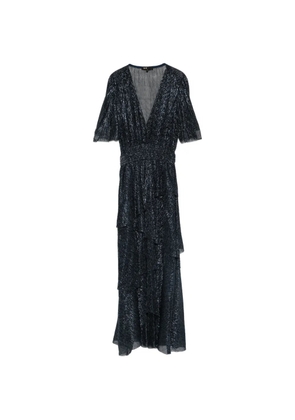 Maje V-neck midi dress - Blue