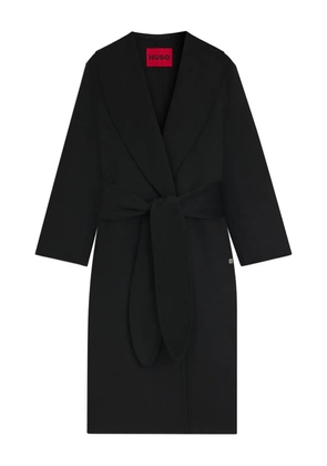 HUGO tie-waist coat - Black