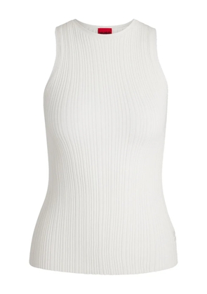 HUGO ribbed-knit tank top - White