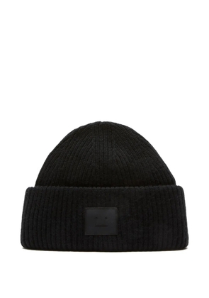 Acne Studios square patch beanie - Black