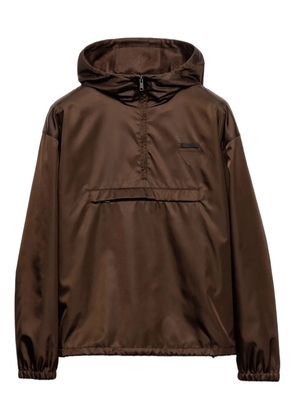 Prada Re-Nylon hooded jacket - Brown