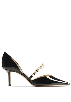Jimmy Choo Aurelie 65mm pearl-embellished pumps - Black