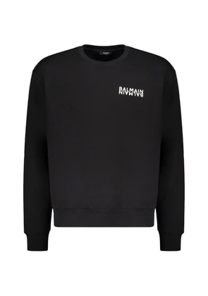 Balmain logo-print sweatshirt - Black