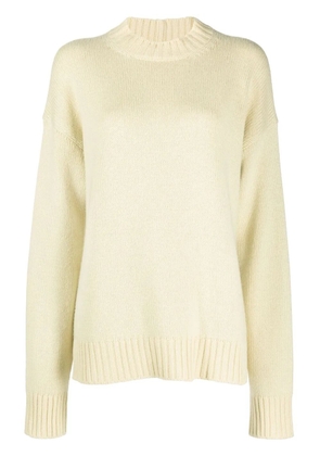 Jil Sander cashmere-cotton crewneck jumper - Green