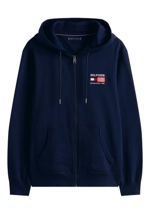 Tommy Hilfiger embroidered-logo hoodie - Blue