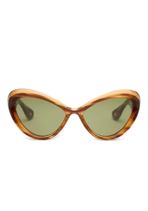 Jean Paul Gaultier Parisian cat-eye sunglasses - Brown