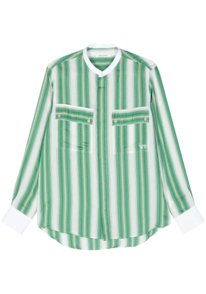 Wales Bonner Cadence striped shirt - Green
