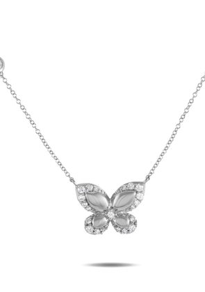 LB Exclusive diamond butterfly necklace - Silver