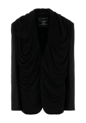 Y/Project draped hooded blazer - Black