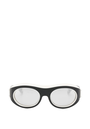 Moncler Eyewear Ramillon matte mirror sunglasses - Black