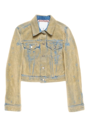 Acne Studios textured denim jacket - Neutrals