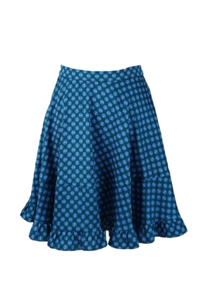 SANDRO printed mini skirt - Blue