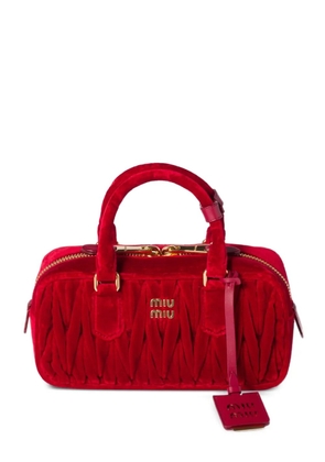 Miu Miu Arcadie Matelassé tote bag - Red