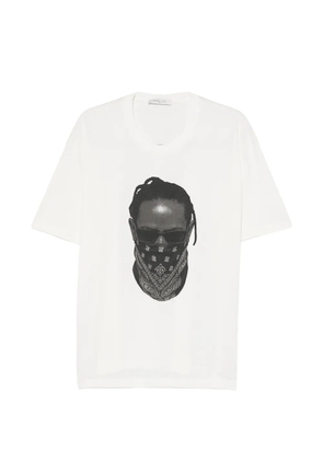 Ih Nom Uh Nit Mask-print T-shirt - White