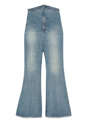 Alexander McQueen Fold Over Waist jeans - Blue