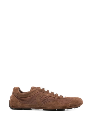 Prada Montecarlo Re-Edition 2005 topstitched sneakers - Brown