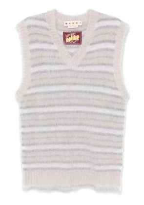 Marni stripped knitted vest - Grey