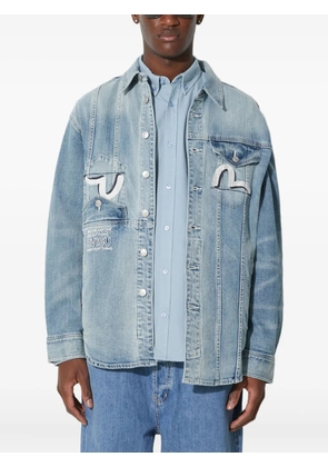EVISU patchwork denim jacket - Blue