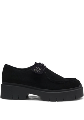 HUGO platform derby shoes - Black