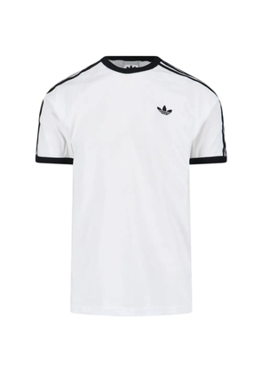 adidas logo stripe T-shirt - White
