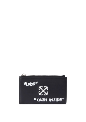 Off-White Jitney Quote card holder - Black