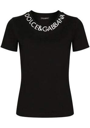 Dolce & Gabbana embroidered jersey T-shirt - Black
