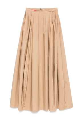 THELATEST pleat-detailed midi skirt - Neutrals
