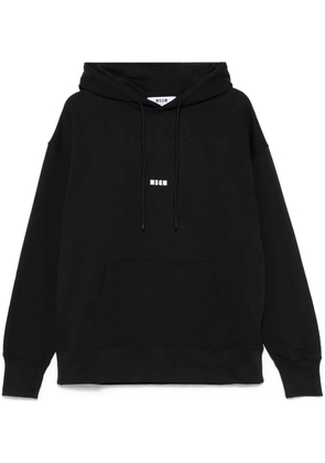 MSGM logo-print hoodie - Black
