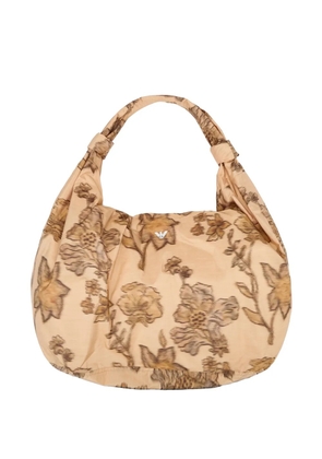 OUR LEGACY flower-jacquard tote bag - Neutrals