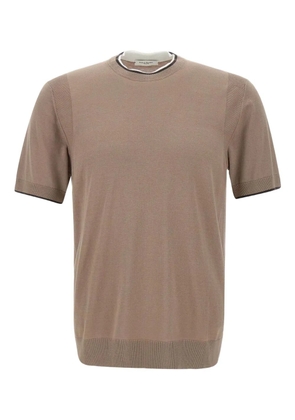 Paolo Pecora silk-blend T-shirt - Neutrals