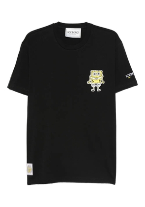 Iceberg x SpongeBob SquarePants cartoon-print T-shirt - Black