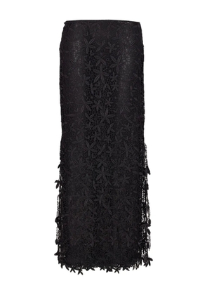 TOTEME floral lace skirt - Black