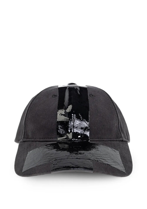 VETEMENTS stripe-detail baseball cap - Black
