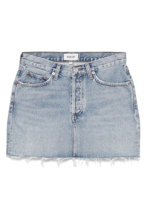 AGOLDE V-waist Mini skirt - Blue