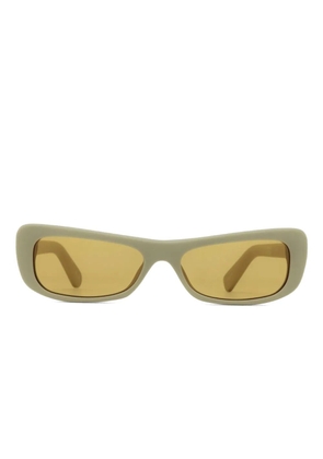 Jacquemus Capri rectangle-frame sunglasses - Green