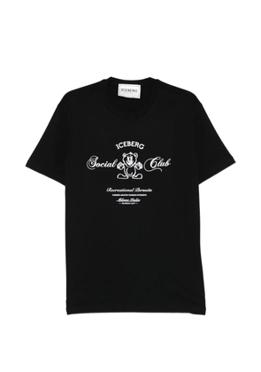 Iceberg social club graphic T-shirt - Black