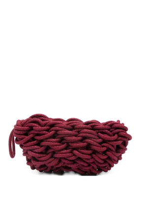 Alienina Lina woven clutch bag - Red